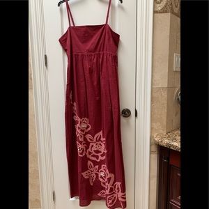 Full length sun dress, comfortable cotton dress for lounging or beach holidays